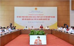 Nâng cao đời sống vật chất, tinh thần của người cao tuổi, người khuyết tật